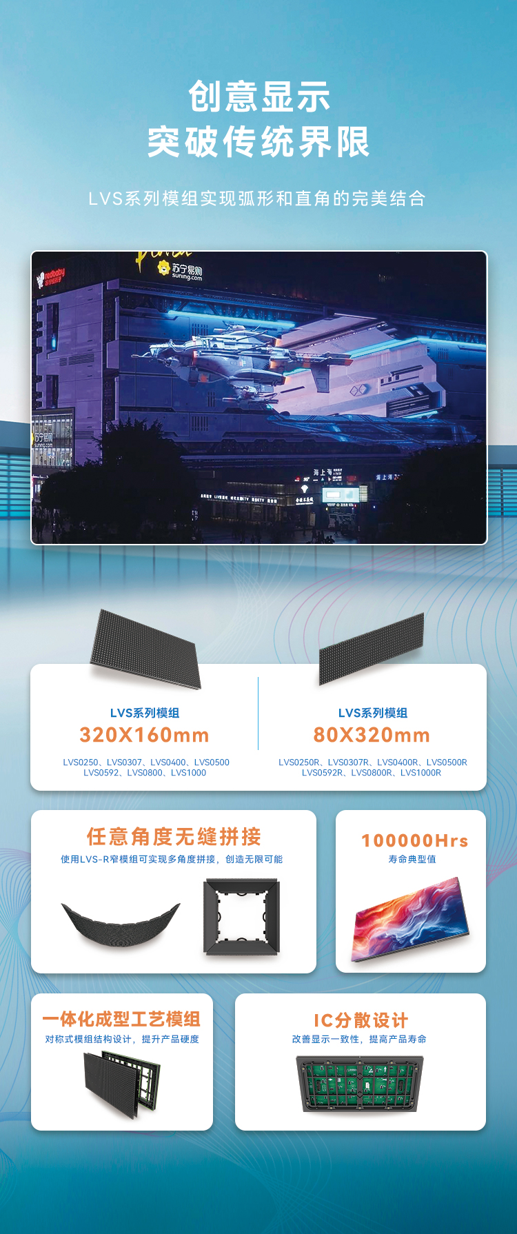 BC贷高质量户外全彩显示产品:LVS系列与CV-18L系列