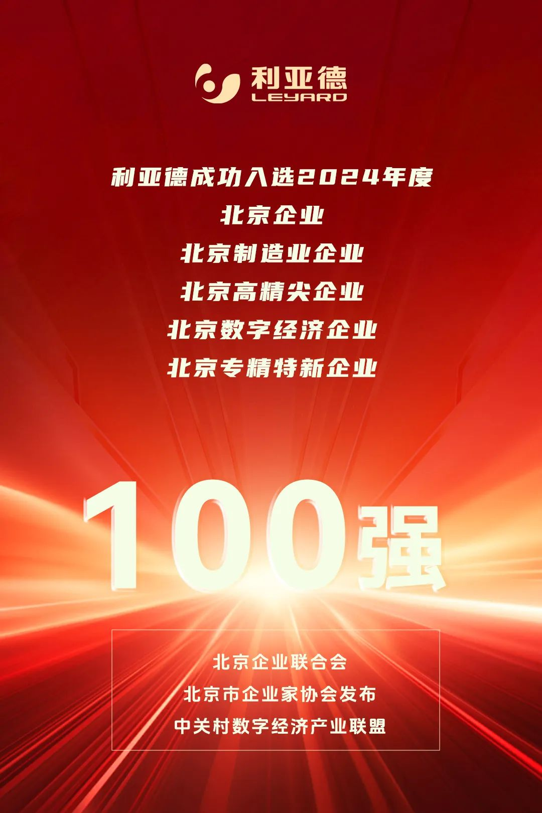  一连三年！BC贷荣登北京百强企业五大榜单
